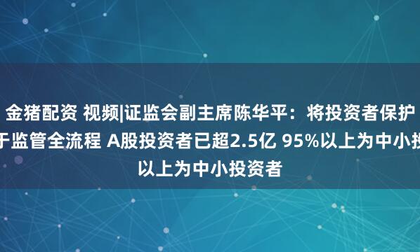金猪配资 视频|证监会副主席陈华平：将投资者保护贯穿于监管全流程 A股投资者已超2.5亿 95%以上为中小投资者
