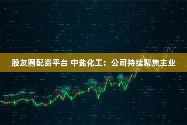 股友圈配资平台 中盐化工：公司持续聚焦主业