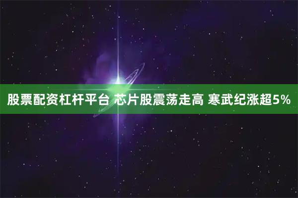 股票配资杠杆平台 芯片股震荡走高 寒武纪涨超5%